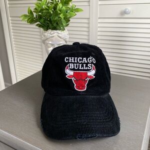 Vintage Chicago Bulls Distressed Corduroy Hat / Cap
